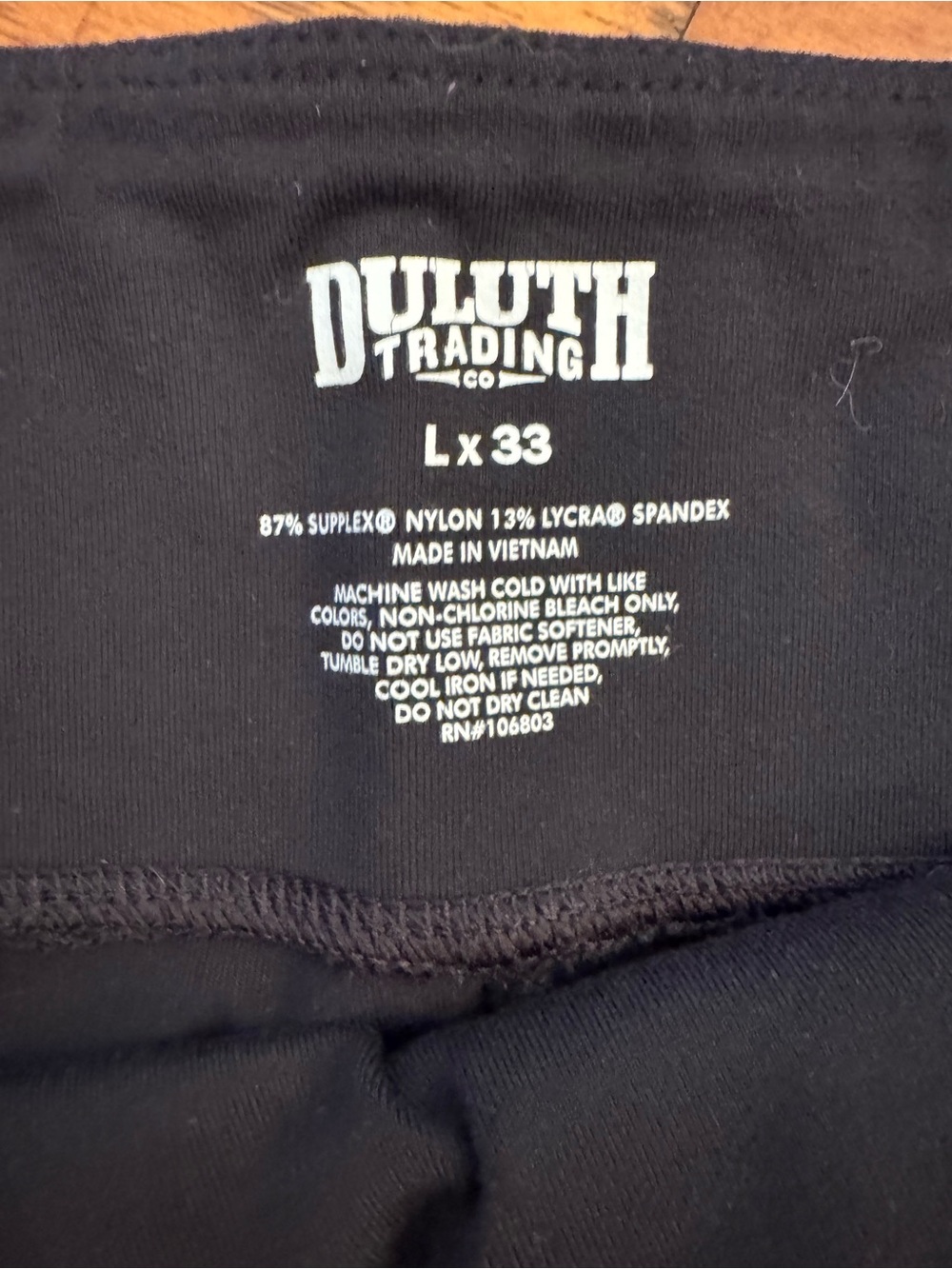 Duluth Trading Noga Pants Women's L 33" Inseam Black Boot Cut Athleisure Sporty - Picture 5 of 8